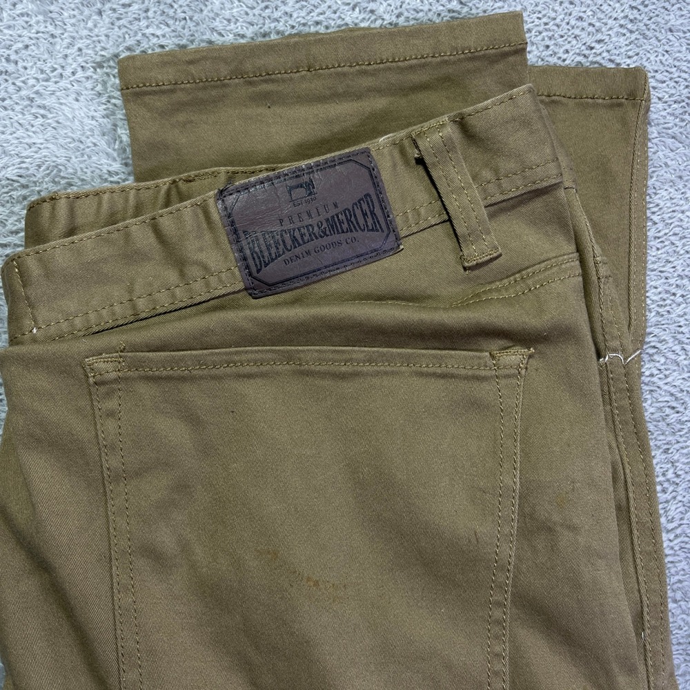 Bleeker & Mercer Men's Cargo Pants Brown Utility Rider Moto Biker Size‎ 38x32
